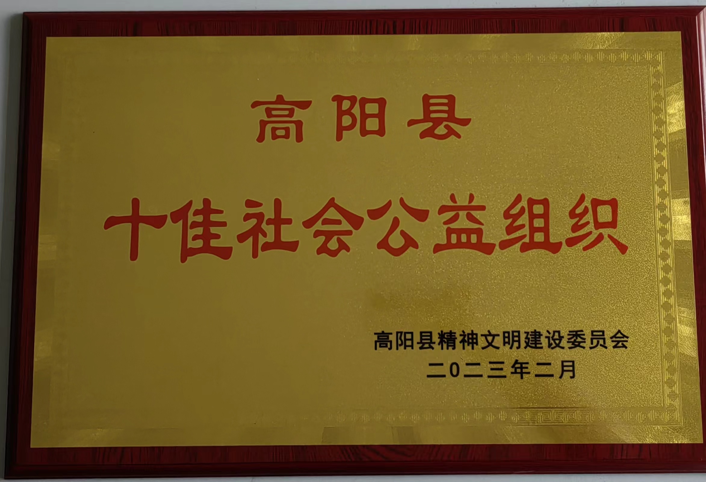 喜報(bào)！高陽(yáng)縣瑞春紡織榮獲“十佳社會(huì)公益組織”稱號(hào)